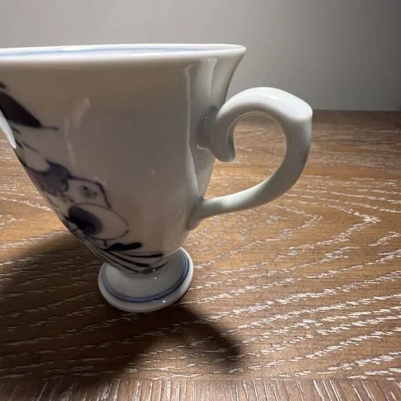 Vintage Japanese Blue Painted Teacup And Saucer‎ - Picture 5 of 8